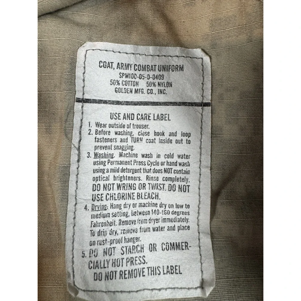 U.S. Army 22 washable